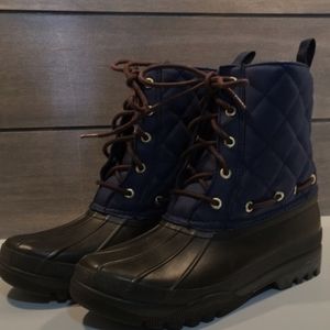 Sperry Top Sider Waterproof Duck Boot Blue/ Black